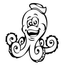 Octopus (Animals) coloring page #194470 to print and color