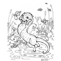 Coloring page: Otter (Animals) #10703 - Printable coloring pages