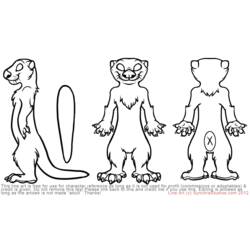 Coloring page: Otter (Animals) #10736 - Printable coloring pages
