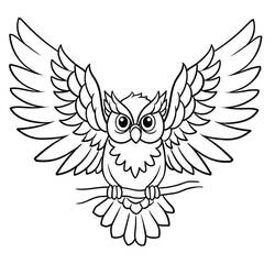 Owl (Animals) coloring page #178795 to print and color