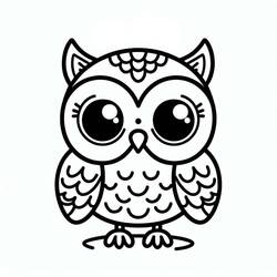 Owl (Animals) coloring page #217057 to print and color