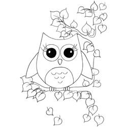 Coloring page: Owl (Animals) #8448 - Printable Coloring Pages