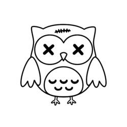 Coloring page: Owl (Animals) #8472 - Printable coloring pages