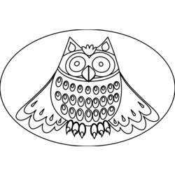 Coloring page: Owl (Animals) #8473 - Printable coloring pages