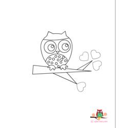 Coloring page: Owl (Animals) #8485 - Free Printable Coloring Pages