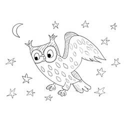 Coloring page: Owl (Animals) #8492 - Printable Coloring Pages