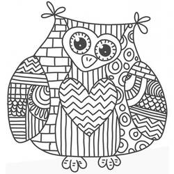 Coloring page: Owl (Animals) #8594 - Printable Coloring Pages
