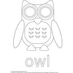 Coloring page: Owl (Animals) #8601 - Free Printable Coloring Pages
