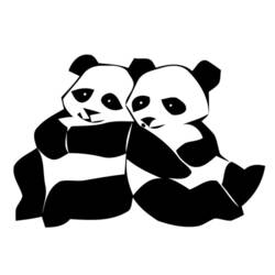 Coloring page: Panda (Animals) #12446 - Printable coloring pages