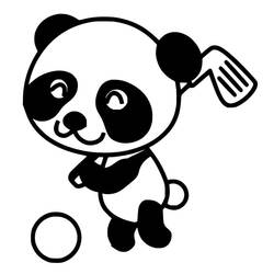 Panda (Animals) coloring page #216921 to print and color
