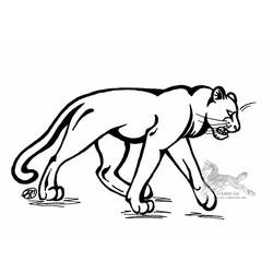 Coloring pages: Panther - Free Printable Coloring Pages