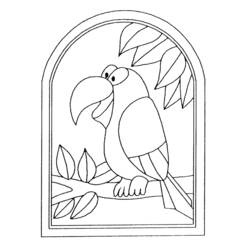 Coloring page: Parrot (Animals) #16067 - Free Printable Coloring Pages
