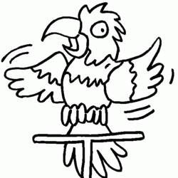 Coloring page: Parrot (Animals) #16122 - Free Printable Coloring Pages