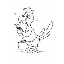 Coloring page: Parrot (Animals) #16127 - Free Printable Coloring Pages