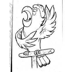 Coloring page: Parrot (Animals) #16131 - Printable coloring pages