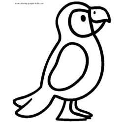 Coloring page: Parrot (Animals) #16162 - Free Printable Coloring Pages