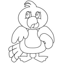 Coloring page: Parrot (Animals) #16236 - Free Printable Coloring Pages