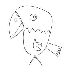 Coloring page: Parrot (Animals) #16254 - Free Printable Coloring Pages