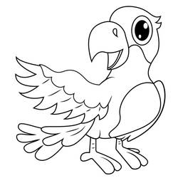 Parrot (Animals) coloring page #179085 to print and color