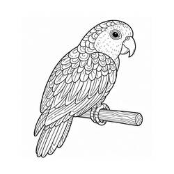 Parrot (Animals) coloring page #217780 to print and color