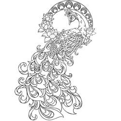 Peacock (Animals) coloring page #197575 to print and color