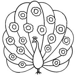 Peacock (Animals) coloring page #197603 to print and color