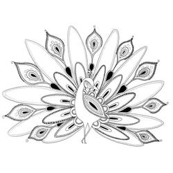 Peacock (Animals) coloring page #197616 to print and color