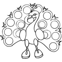 Peacock (Animals) coloring page #197618 to print and color