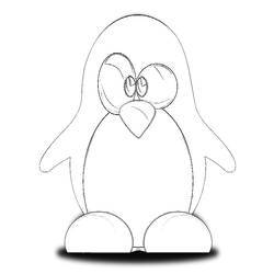 Coloring page: Penguin (Animals) #16833 - Printable coloring pages
