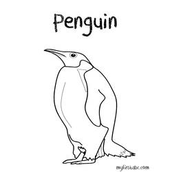 Coloring page: Penguin (Animals) #16969 - Printable coloring pages