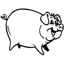 Pig (Animals) coloring page #17632 to print and color