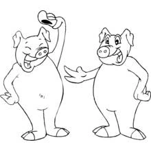 Pig (Animals) coloring page #17651 to print and color