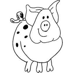 Coloring page: Pig (Animals) #3592 - Printable coloring pages
