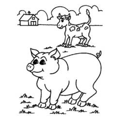 Coloring page: Pig (Animals) #3629 - Free Printable Coloring Pages