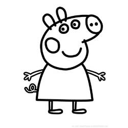 Coloring page: Pig (Animals) #3641 - Free Printable Coloring Pages