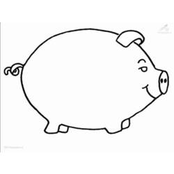 Coloring page: Pig (Animals) #3647 - Free Printable Coloring Pages