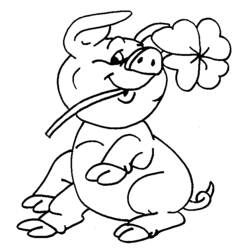 Coloring page: Pig (Animals) #3649 - Free Printable Coloring Pages