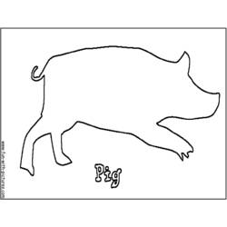 Coloring page: Pig (Animals) #3666 - Free Printable Coloring Pages