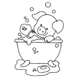 Coloring page: Pig (Animals) #3667 - Free Printable Coloring Pages