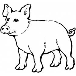 Coloring page: Pig (Animals) #3671 - Free Printable Coloring Pages