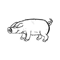 Coloring page: Pig (Animals) #3693 - Free Printable Coloring Pages