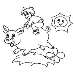 Coloring page: Pig (Animals) #3708 - Free Printable Coloring Pages