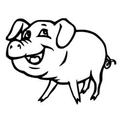 Coloring page: Pig (Animals) #3710 - Free Printable Coloring Pages