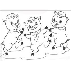 Coloring page: Pig (Animals) #3728 - Printable coloring pages