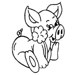 Coloring page: Pig (Animals) #3736 - Free Printable Coloring Pages