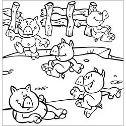 Coloring page: Pig (Animals) #3740 - Free Printable Coloring Pages