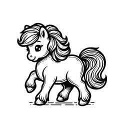 Pony (Animals) coloring page #210313 to print and color