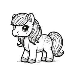 Pony (Animals) coloring page #210317 to print and color