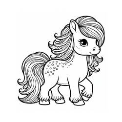 Pony (Animals) coloring page #210319 to print and color