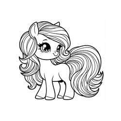 Pony (Animals) coloring page #210320 to print and color
